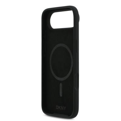 Apple iPhone 17 Air Kılıf DKNY Orjinal Lisanslı M-safe Şarj Özellikli Metal Logolu Silikon Kapak - 9