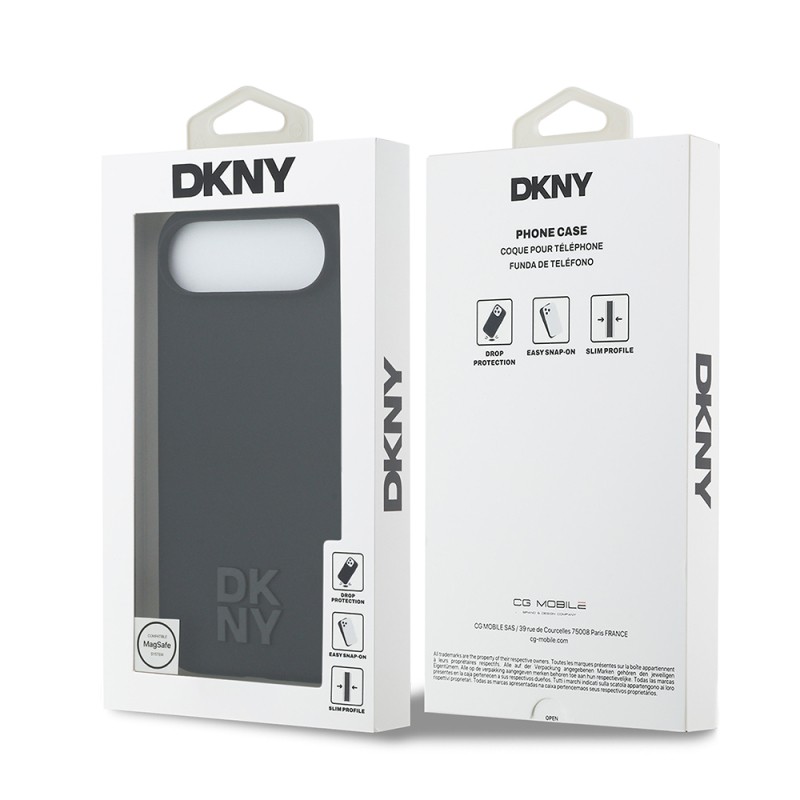 Apple iPhone 17 Air Kılıf DKNY Orjinal Lisanslı M-safe Şarj Özellikli Metal Logolu Silikon Kapak - 10
