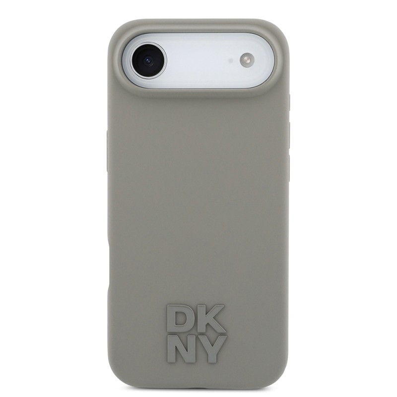 Apple iPhone 17 Air Kılıf DKNY Orjinal Lisanslı M-safe Şarj Özellikli Metal Logolu Silikon Kapak - 12