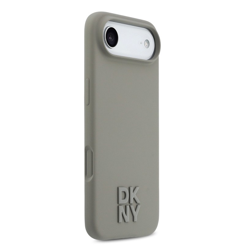 Apple iPhone 17 Air Kılıf DKNY Orjinal Lisanslı M-safe Şarj Özellikli Metal Logolu Silikon Kapak - 13