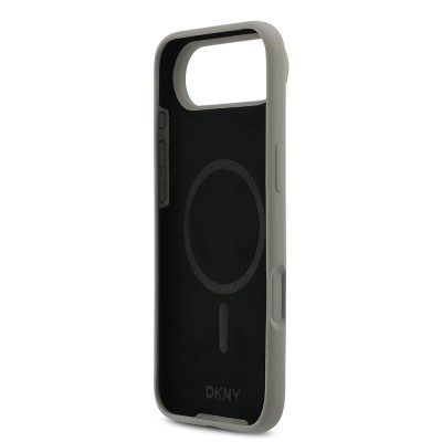 Apple iPhone 17 Air Kılıf DKNY Orjinal Lisanslı M-safe Şarj Özellikli Metal Logolu Silikon Kapak - 16