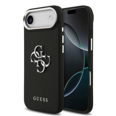 Apple iPhone 17 Air Kılıf Guess Orjinal Lisanslı PU Deri 4G Büyük Metal Logo Dizaynlı Kapak - Guess