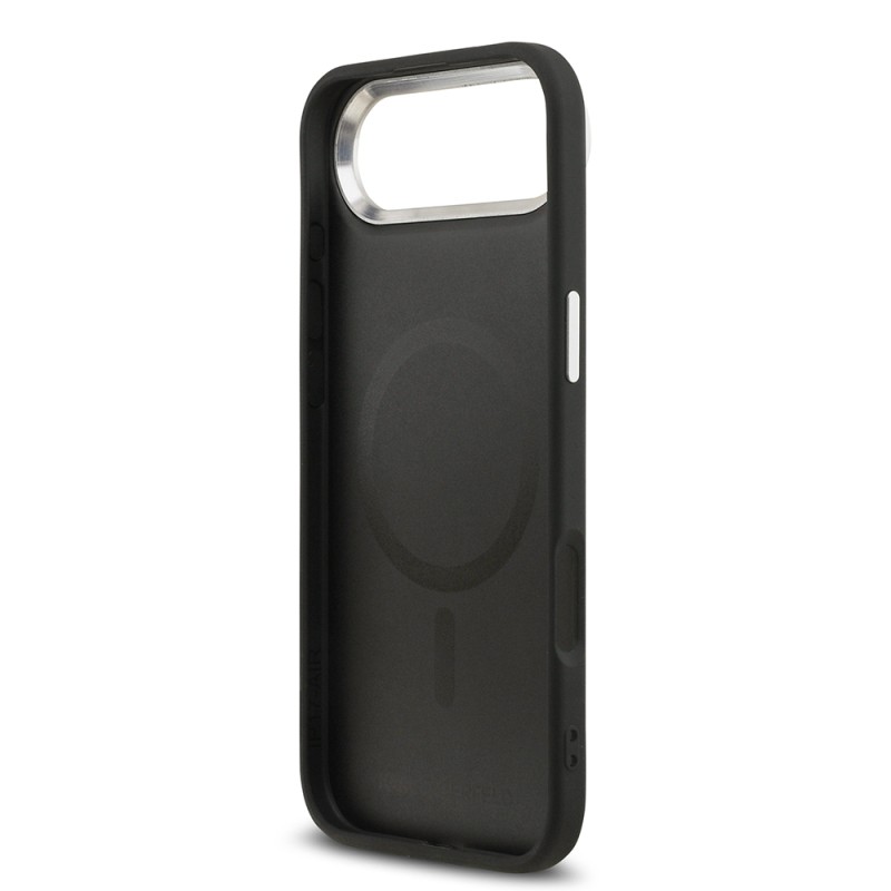 Apple iPhone 17 Air Kılıf Karl Lagerfeld Orjinal Lisanslı M-safe Şarj Özellikli Metal Kamera ve Buton Tasarımlı K&C PU Deri Kapak - 22