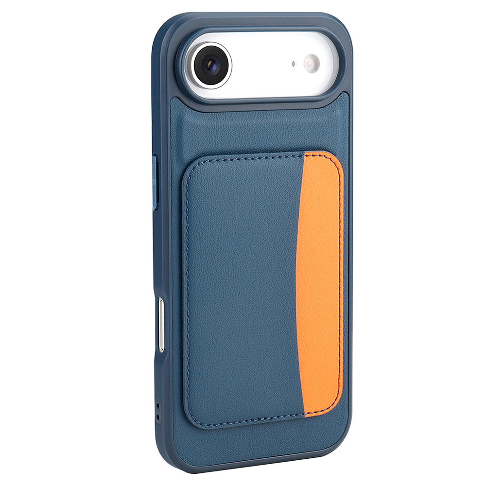 iPhone 17 Air Kılıf Kartlıklı Zore X-Kart Silikon Kapak - Lacivert