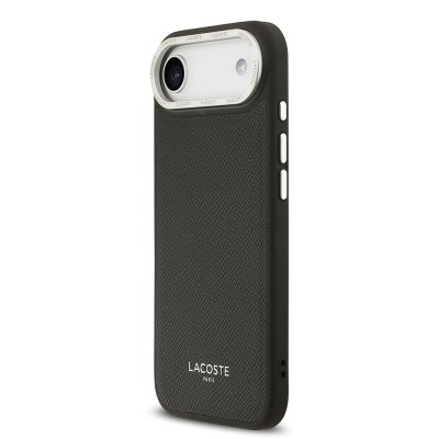 Apple iPhone 17 Air Kılıf Lacoste Orjinal Lisanslı M-safe Şarj Özellikli Champs Elysees PU Deri Tasarımlı Kapak - 5