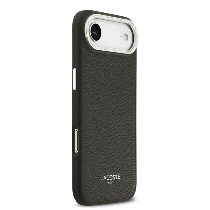Apple iPhone 17 Air Kılıf Lacoste Orjinal Lisanslı M-safe Şarj Özellikli Champs Elysees PU Deri Tasarımlı Kapak - 7
