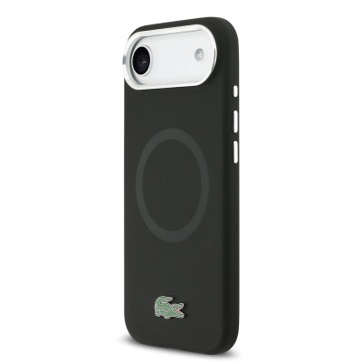 Apple iPhone 17 Air Kılıf Lacoste Orjinal Lisanslı M-safe Şarj Özellikli İkonik Logolu Metal Kamera Çerçeveli Silikon Kapak - 11