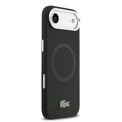 Apple iPhone 17 Air Kılıf Lacoste Orjinal Lisanslı M-safe Şarj Özellikli İkonik Logolu Metal Kamera Çerçeveli Silikon Kapak - 13