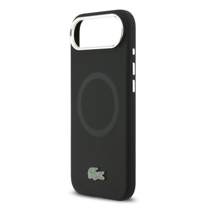 Apple iPhone 17 Air Kılıf Lacoste Orjinal Lisanslı M-safe Şarj Özellikli İkonik Logolu Metal Kamera Çerçeveli Silikon Kapak - 15