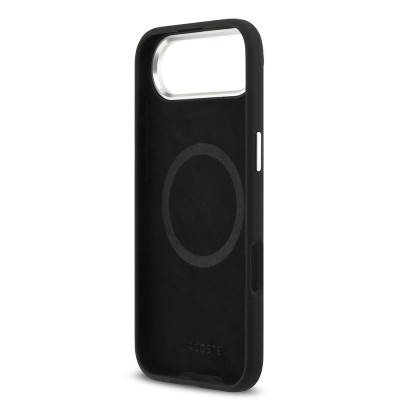Apple iPhone 17 Air Kılıf Lacoste Orjinal Lisanslı M-safe Şarj Özellikli İkonik Logolu Metal Kamera Çerçeveli Silikon Kapak - 16