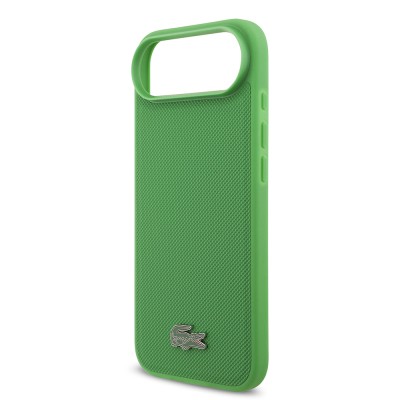 Apple iPhone 17 Air Kılıf Lacoste Orjinal Lisanslı M-safe Şarj Özellikli PU Pike Desenli Metal Logolu Kartlıklı Kapak - 28
