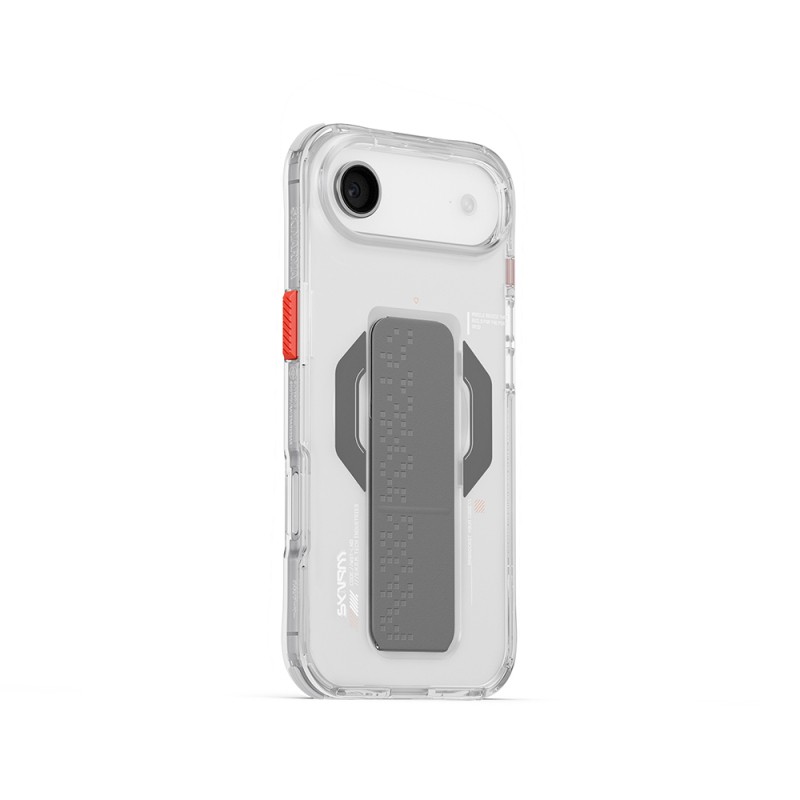 Apple iPhone 17 Air Kılıf M-Safe Şarj Özellikli Airbag Tasarımlı Standlı Skinarma Haxa Kapak - 4