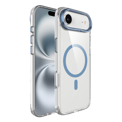 Apple iPhone 17 Air Kılıf M-safe Şarj Özellikli Airbagli Kamera Standlı Zore Azor Kapak - Zore