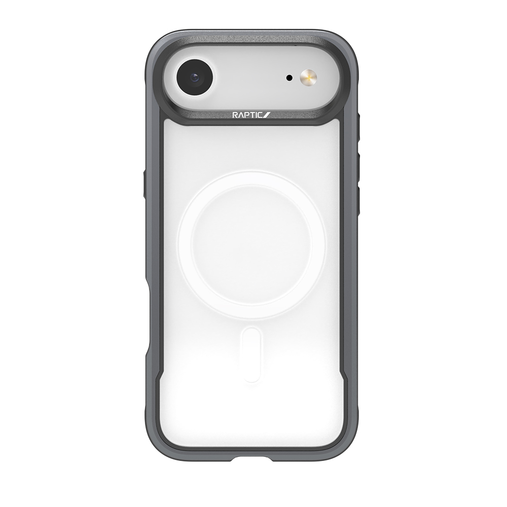 Apple iPhone 17 Air Kılıf M-safe Şarj Özellikli Airbagli Raptic Shield Serisi Şeffaf Arka Yüzey Kapak - Siyah