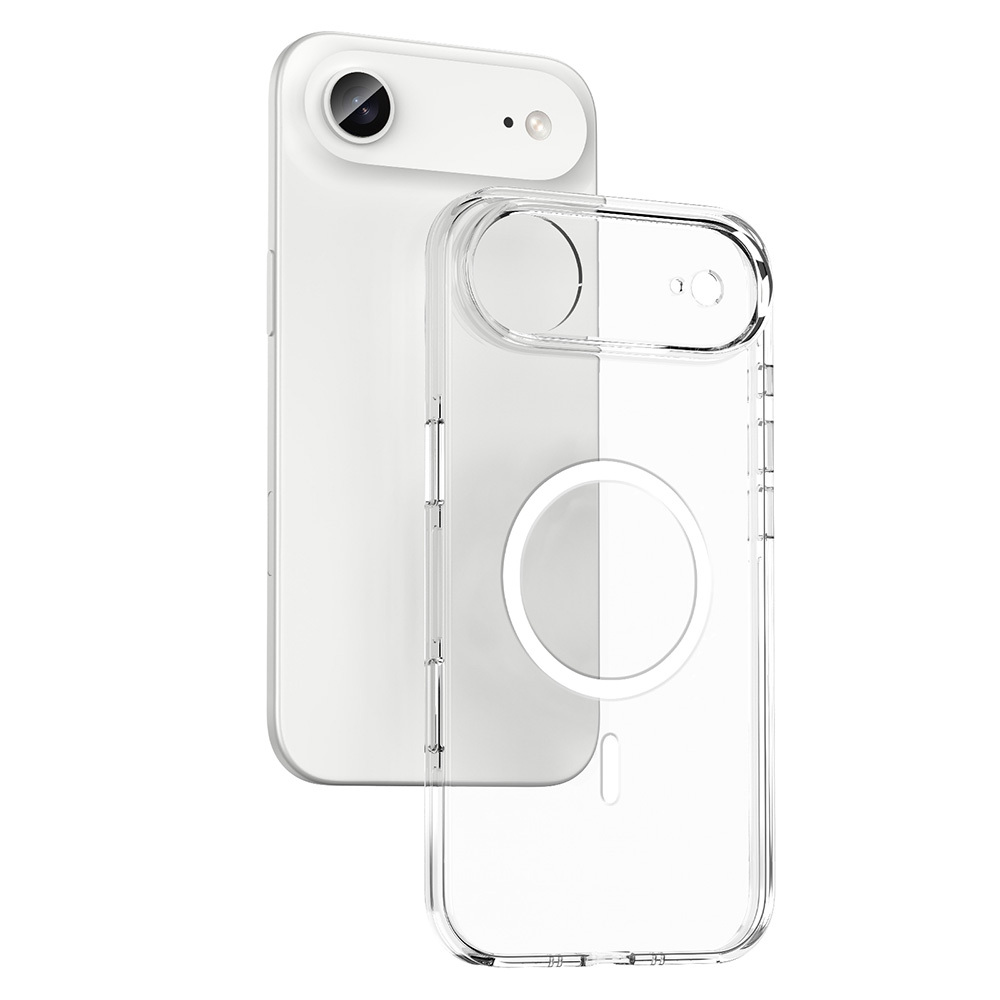 iPhone 17 Air Kılıf M-safe Şarj Özellikli Kamera Korumalı NXXA Kripto Kapak - Şeffaf