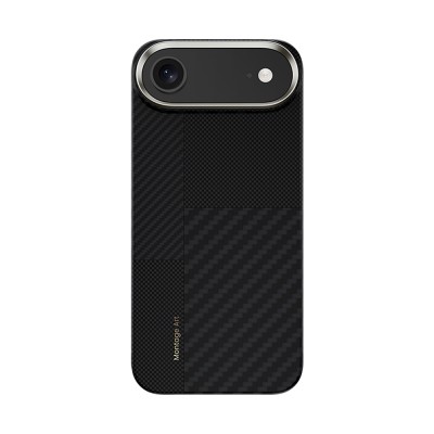 Apple iPhone 17 Air Kılıf M-safe Şarj Özellikli Karbon Fiber Benks Montage ArmorAir Kevlar Kapak - 2