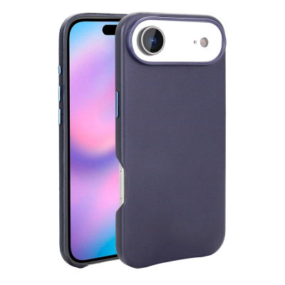 Apple iPhone 17 Air Kılıf M-safe Şarj Özellikli PU Deri Görünümlü Zore Kupra Kapak - Zore