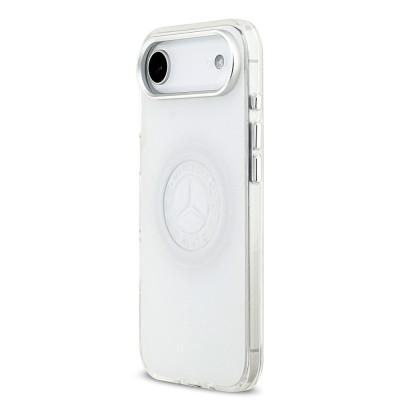 Apple iPhone 17 Air Kılıf Mercedes Benz Orjinal Lisanslı M-safe Şarj Özellikli Buzlu PC Nostaljik Yıldız Dizayn Kapak - 4