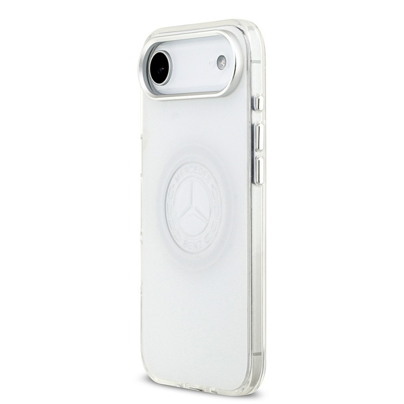 Apple iPhone 17 Air Kılıf Mercedes Benz Orjinal Lisanslı M-safe Şarj Özellikli Buzlu PC Nostaljik Yıldız Dizayn Kapak - 4