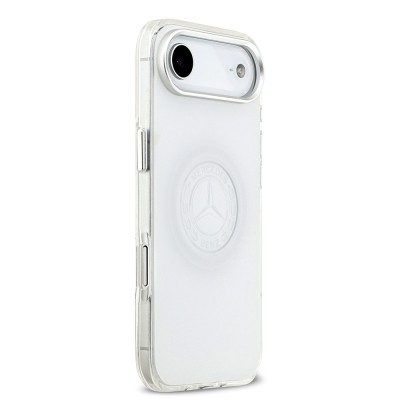 Apple iPhone 17 Air Kılıf Mercedes Benz Orjinal Lisanslı M-safe Şarj Özellikli Buzlu PC Nostaljik Yıldız Dizayn Kapak - 6