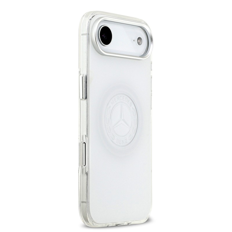 Apple iPhone 17 Air Kılıf Mercedes Benz Orjinal Lisanslı M-safe Şarj Özellikli Buzlu PC Nostaljik Yıldız Dizayn Kapak - 6