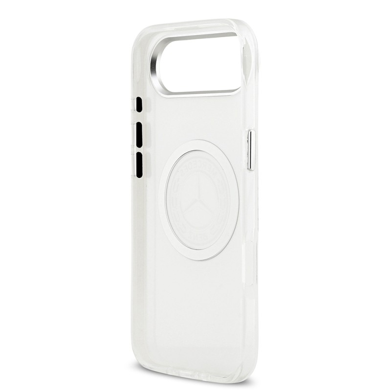 Apple iPhone 17 Air Kılıf Mercedes Benz Orjinal Lisanslı M-safe Şarj Özellikli Buzlu PC Nostaljik Yıldız Dizayn Kapak - 9