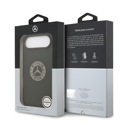 Apple iPhone 17 Air Kılıf Mercedes Benz Orjinal Lisanslı M-safe Şarj Özellikli Buzlu PC Nostaljik Yıldız Dizayn Kapak - 17