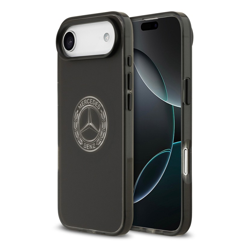 Apple iPhone 17 Air Kılıf Mercedes Benz Orjinal Lisanslı M-safe Şarj Özellikli Buzlu PC Nostaljik Yıldız Dizayn Kapak - 3