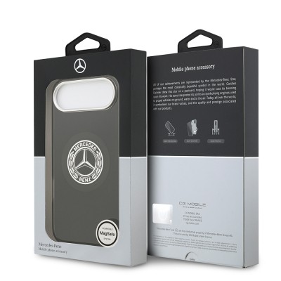 Apple iPhone 17 Air Kılıf Mercedes Benz Orjinal Lisanslı M-safe Şarj Özellikli Çift Katmanlı PC Nostaljik Yıldız Dizayn Kapak - 10