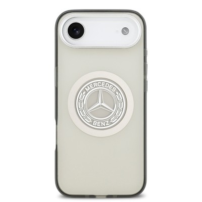 Apple iPhone 17 Air Kılıf Mercedes Benz Orjinal Lisanslı M-safe Şarj Özellikli Çift Katmanlı PC Nostaljik Yıldız Dizayn Kapak - 12