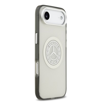 Apple iPhone 17 Air Kılıf Mercedes Benz Orjinal Lisanslı M-safe Şarj Özellikli Çift Katmanlı PC Nostaljik Yıldız Dizayn Kapak - 13