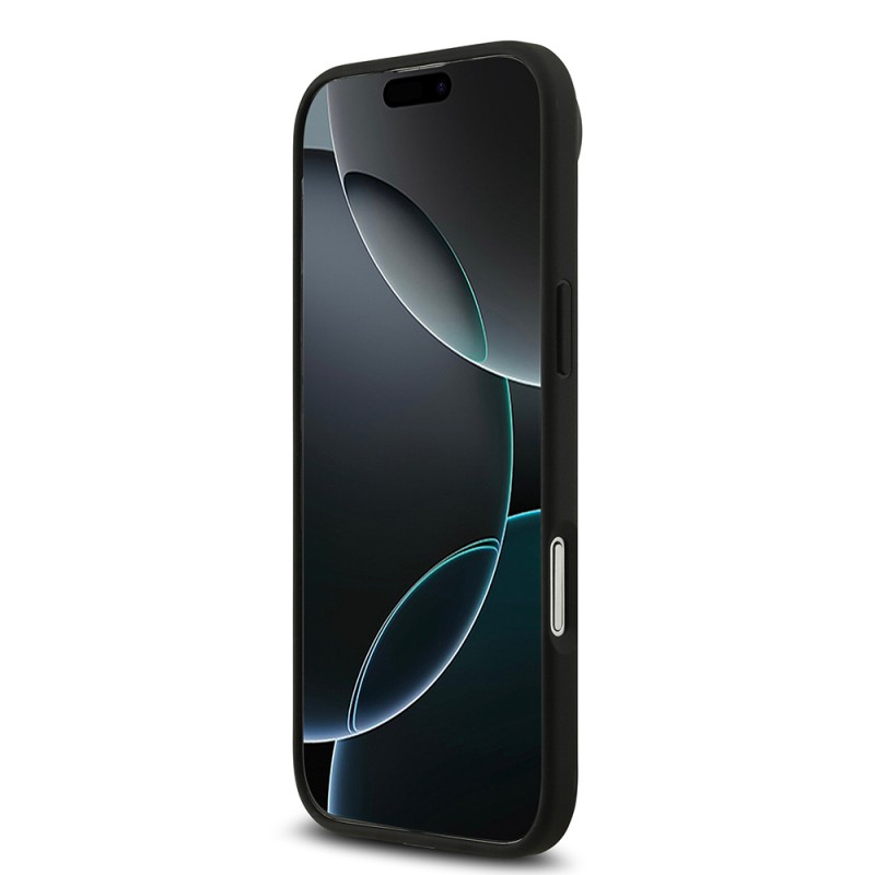Apple iPhone 17 Air Kılıf Mercedes Benz Orjinal Lisanslı M-safe Şarj Özellikli Dokulu Desenli Deri Kapak - 7