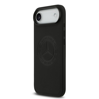 Apple iPhone 17 Air Kılıf Mercedes Benz Orjinal Lisanslı M-safe Şarj Özellikli Hakiki Deri Nostaljik Yıldız Dizayn Kapak - 4