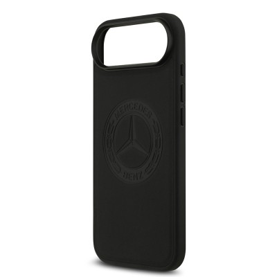 Apple iPhone 17 Air Kılıf Mercedes Benz Orjinal Lisanslı M-safe Şarj Özellikli Hakiki Deri Nostaljik Yıldız Dizayn Kapak - 8