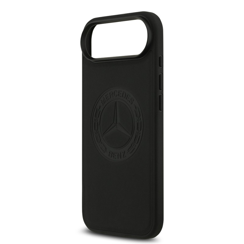 Apple iPhone 17 Air Kılıf Mercedes Benz Orjinal Lisanslı M-safe Şarj Özellikli Hakiki Deri Nostaljik Yıldız Dizayn Kapak - 8