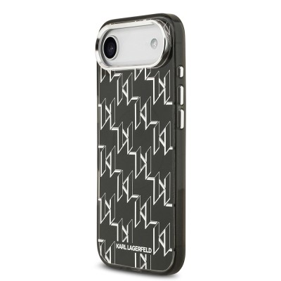Apple iPhone 17 Air Kılıf Orjinal Lisanslı M-safe Şarj Özellikli Karl Lagerfeld IML Baskılı Monogram Dizayn Kapak - 3
