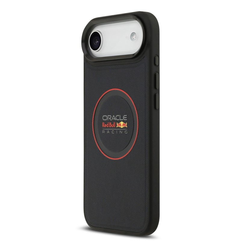 Apple iPhone 17 Air Kılıf Redbull Orjinal Lisanslı M-safe Şarj Özellikli Kırmızı Halka ve Logo Kabartmalı PU Deri Kapak - 4