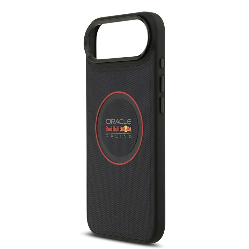 Apple iPhone 17 Air Kılıf Redbull Orjinal Lisanslı M-safe Şarj Özellikli Kırmızı Halka ve Logo Kabartmalı PU Deri Kapak - 8