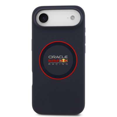 Apple iPhone 17 Air Kılıf Redbull Orjinal Lisanslı M-safe Şarj Özellikli Kırmızı Halka ve Logo Silikon Kapak - 4
