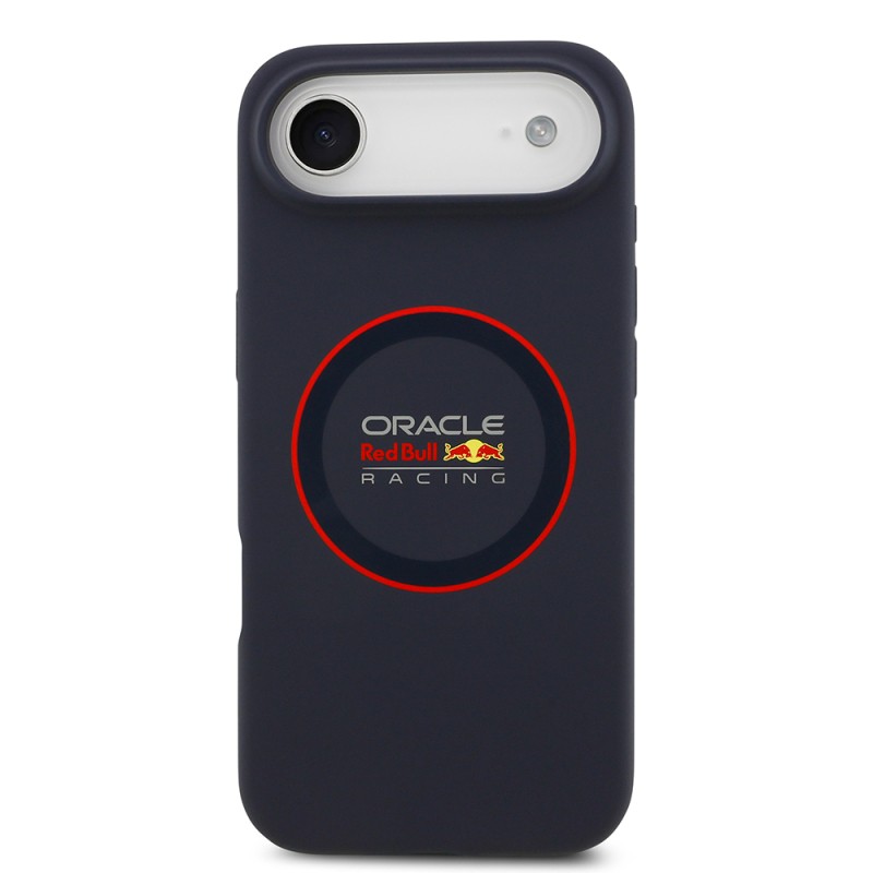 Apple iPhone 17 Air Kılıf Redbull Orjinal Lisanslı M-safe Şarj Özellikli Kırmızı Halka ve Logo Silikon Kapak - 4