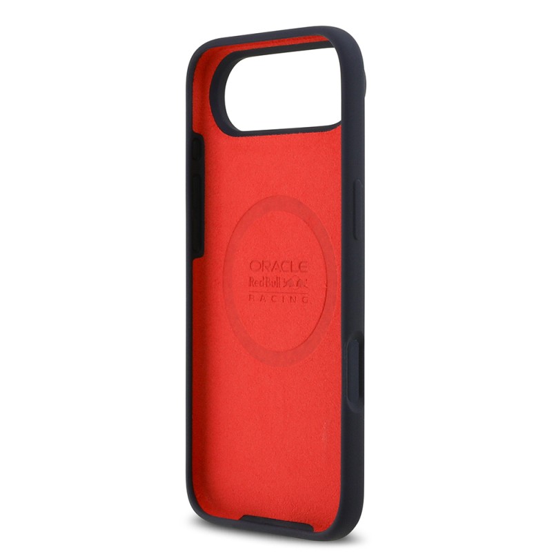 Apple iPhone 17 Air Kılıf Redbull Orjinal Lisanslı M-safe Şarj Özellikli Kırmızı Halka ve Logo Silikon Kapak - 8