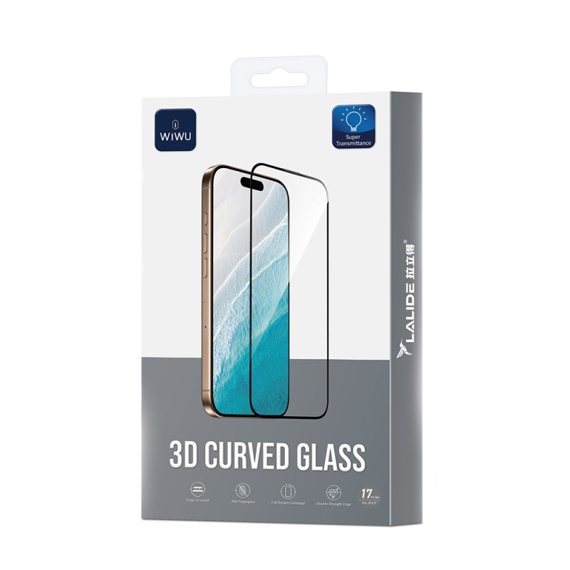 Apple iPhone 17 Air Wiwu LLD301 3D Curved Parmak İzi Bırakmayan Temperli Cam Ekran Koruyucu - 4