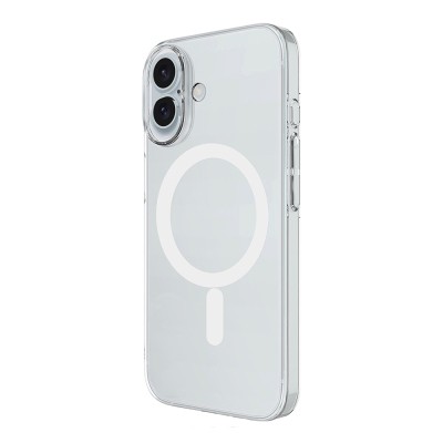 Apple iPhone 17 Camera Protected M-Safe Charging Feature Transparent Zore London Hard PC Case - 4