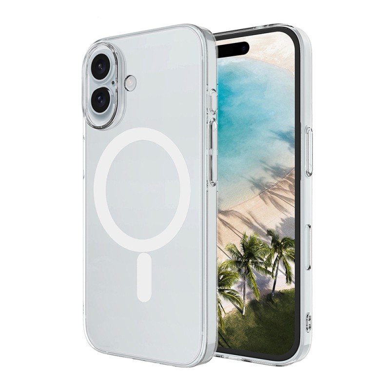 Apple iPhone 17 Camera Protected M-Safe Charging Feature Transparent Zore London Hard PC Case - 2