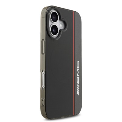 Apple iPhone 17 Case AMG Original Licensed M-Safe Charging Feature IML Print Logo Double Layer Bow Lines Cover - 5