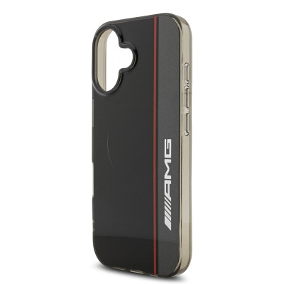 Apple iPhone 17 Case AMG Original Licensed M-Safe Charging Feature IML Print Logo Double Layer Bow Lines Cover - 7