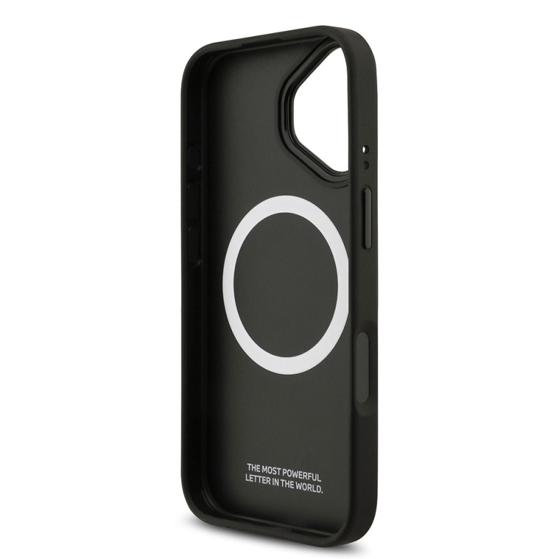 Apple iPhone 17 Case BMW Original Licensed M-Safe Charging Feature Carbon Fiber Metal Logo Cover - 8