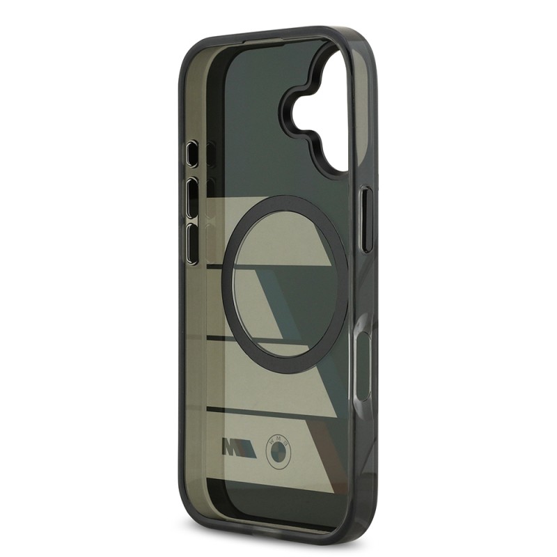 Apple iPhone 17 Case BMW Original Licensed M-Safe Charging Feature IML Printed Three Color M Design Cover - 8