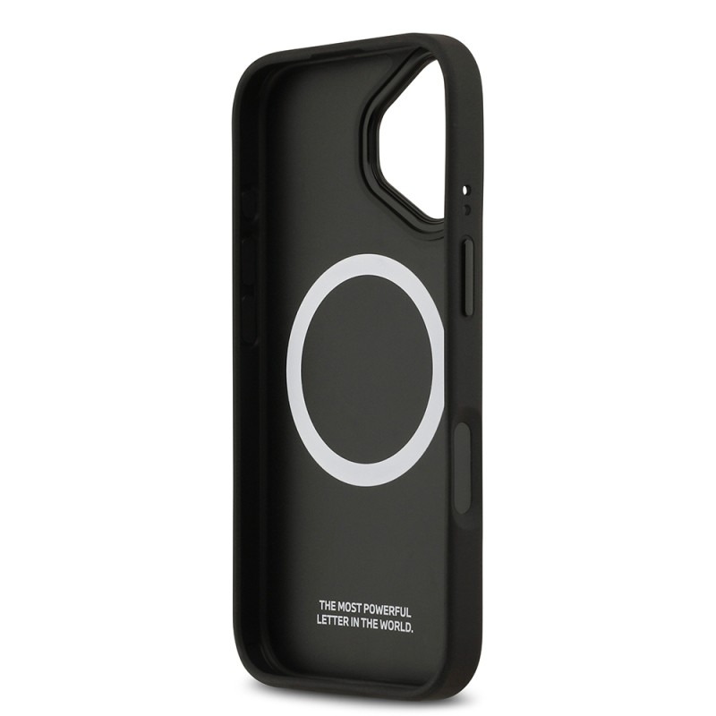 Apple iPhone 17 Case BMW Original Licensed M-Safe Charging Feature Metal BMW and M Logo PU Carbon Design Cover - 6