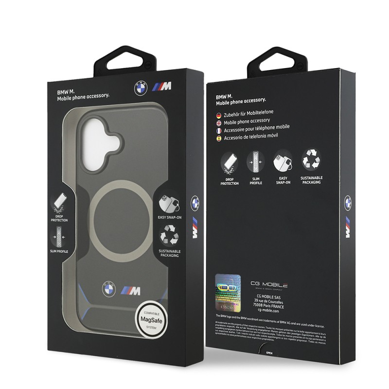 Apple iPhone 17 Case BMW Original Licensed M-safe Charging Feature Metal Button Design IML Printed M Design Cover - 9